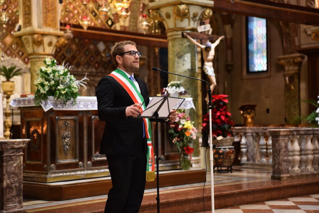 Vescovo Giuliano Brugnotto e auguri a Possamai