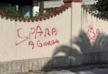 ‘Spara a Giorgia’, rimossa scritta minatoria contro Meloni a Pietrasanta