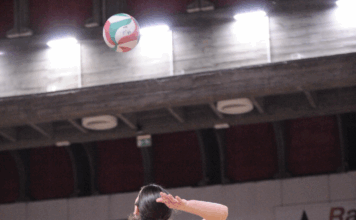 Serie B1 femminile, Natale dolce per la Volksbank Vicenza Volley: 3-0 al Brembo e secondo successo di fila Volksbank Vicenza Volley 3-0 al Brembo, una schiacciata (foto Matteo Battaglia)