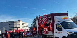 In 1500 alla manifestazione della CGIL Vicenza contro la Legge di bilancio, durante lo sciopero nazionale CGIL VIcenza