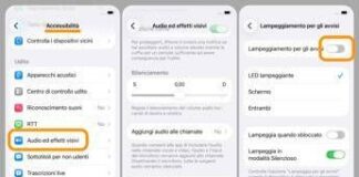 iPhone, come attivare le notifiche che lampeggiano sul display
