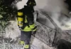 Paura nella notte a Montecchio Maggiore: auto a GPL in fiamme in via Cima Undici incendio montecchio maggiore