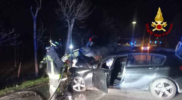 Scontro frontale ad Agugliaro nel giorno di Santo Stefano: feriti estratti dalle lamiere in via Ponticelli incidente agugliaro
