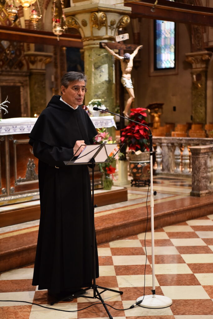 Vescovo Giuliano Brugnotto e programma anno giubilare mariano con Padre Carlo Rossato