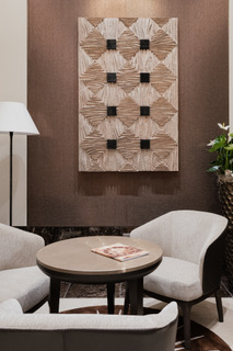 Quadro dell’artista francese Thierry Martenon ispirato al pavimento della Basilica Palladiana