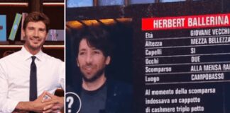 Affari Tuoi, ‘scomparso’ Herbert Ballerina: l’annuncio di Stefano De Martino