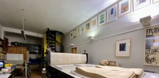 Artide, arti a tempo determinato: nel quartiere San Pio X nasce un laboratorio d’arte consapevolmente temporaneo Artide, Laboratorio d'Arte Grafica di Modena-interno del laboratorio