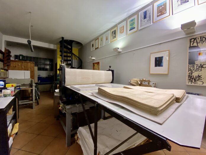 Artide, Laboratorio d'Arte Grafica di Modena-interno del laboratorio