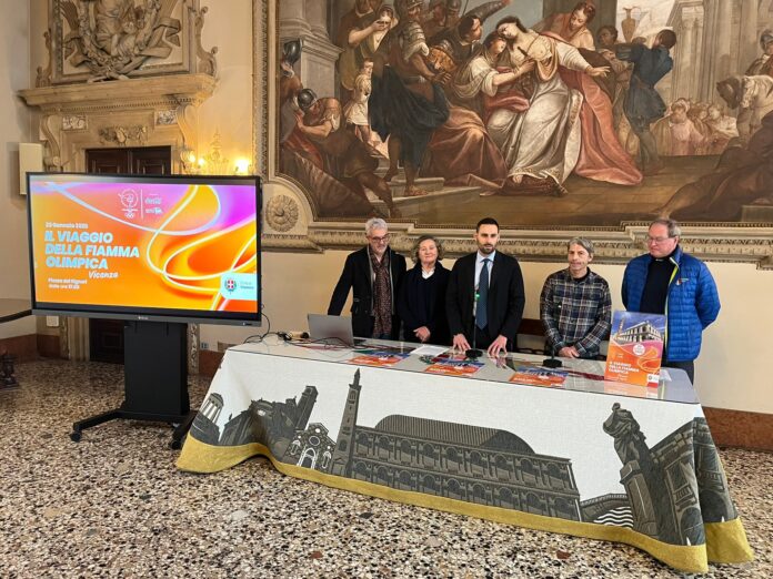 fiamma olimpica a vicenza 20 gennaio