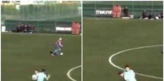 Corre verso compagno e lo butta a terra con una spallata: clamorosa lite in amichevole