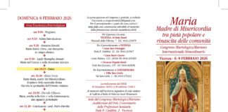 Congresso Mariologico internazionale a Vicenza dal 6 all’8 febbraio 2026: “Maria Madre di Misericordia e rinascita delle comunità” Depliant Congresso Mariologico internazionale Pagina 1