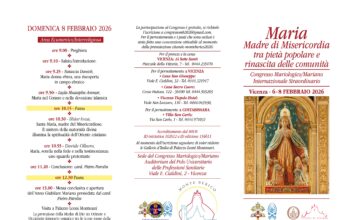 Congresso Mariologico internazionale a Vicenza dal 6 all’8 febbraio 2026: “Maria Madre di Misericordia e rinascita delle comunità” Depliant Congresso Mariologico internazionale Pagina 1