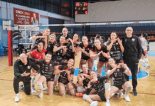 Volley B1 femminile, Volksbank Vicenza Volley: vittoria brillante a Lecco contro Picco (1-3) Esultanza Volksbank Vicenza Volley a Lecco