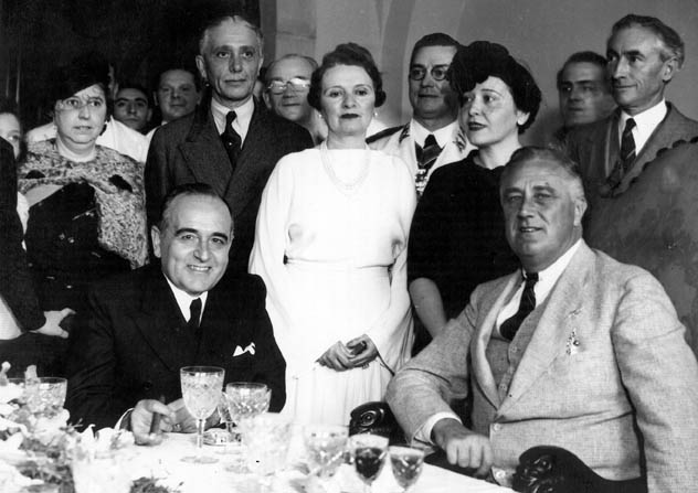 Il presidente brasiliano Getúlio Vargas (a sinistra) e il presidente statunitense Franklin D. Roosevelt (a destra) nel 1936