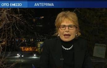 Incendio a Davos, Lilli Gruber via dallo studio di Otto e Mezzo