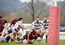 Vicenza, derby amaro in Elite: Rangers Rugby Vicenza cede al Mogliano 20-27 ma guadagna un punto di bonus difensivo Rangers Rugby Vicenza vs Mogliano (foto di Alex Zonta)