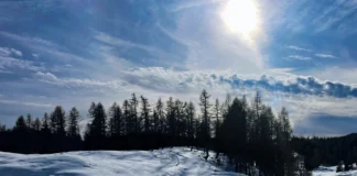 Gelo nel Vicentino: Piana di Marcesina sprofonda a -22 gradi Piana di Marcesina Enego