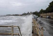 Pioggia, burrasca e forti mareggiate: è allerta meteo arancione in Sardegna