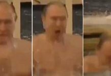 Putin, rito nell’acqua gelida per Epifania
