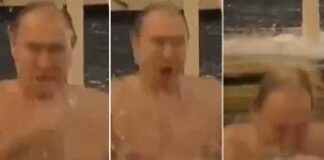 Putin, rito nell’acqua gelida per Epifania
