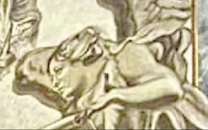 Roma, spunta il volto di Giorgia Meloni su un angelo in chiesa- giallo a San Lorenzo in Lucina