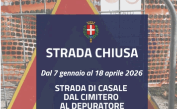 Strada di Casale e Borgo Casale, al via dal 7 gennaio i lavori ai sottoservizi: chiusure, deviazioni e modifiche al trasporto pubblico Strada di Casale chiusa per lavori in corso
