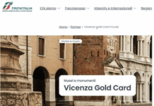 Trenitalia e Musei civici di Vicenza: arrivi in treno e visiti la città con la Gold Card scontata Trenitalia e Vicenza Gold Card