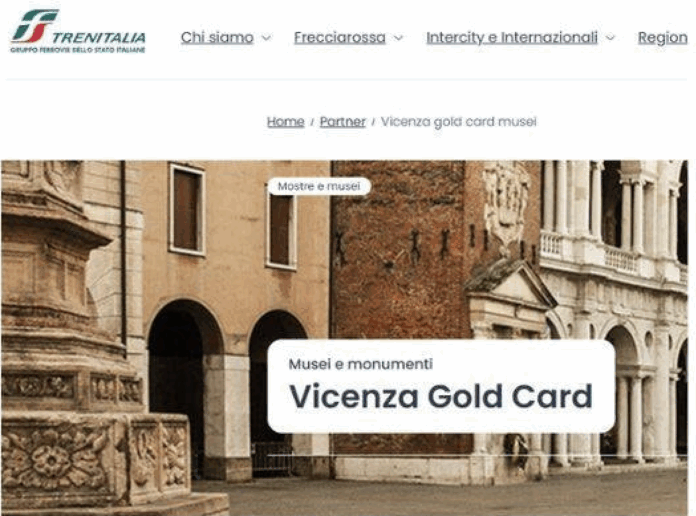 Trenitalia e Vicenza Gold Card