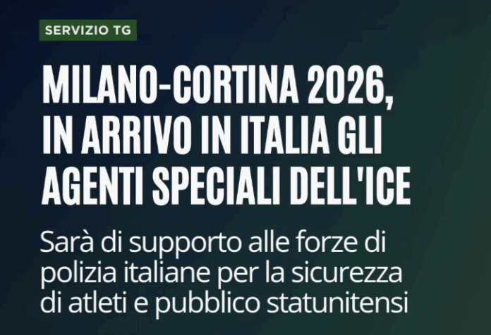 ICE scorta per atleti USA Olimpiadi Milano Cortina?