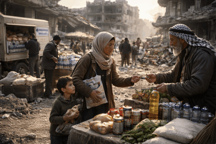 Palestina, come si vive e si paga senza economia (foto generata da ViPiu.it con AI)