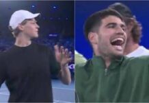 “Sinner è il numero uno”, gaffe al Million Dollar 1 Point Slam: Jannik ride con… Alcaraz