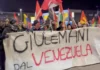 Vicenza, ieri sera la protesta davanti alla Caserma Ederle: “Giù le mani dal Venezuela” manifestazione Venezuela Vicenza