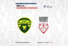 Rugby, Serie A Elite: Rangers Vicenza a Biella per ripartire vincendo. Con i piemontesi, ancora a digiuno di vittorie, serve concentrazione rugby rangers vicenza