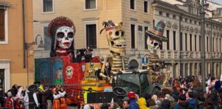 Schio, il Carnevale 2026 sfida la sfortuna: tre sfilate e una raccolta fondi per i carri danneggiati carnevale schio 2025 carro vincitore