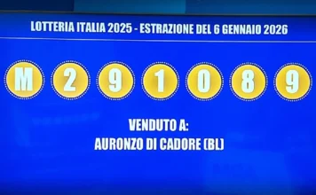 Lotteria Italia, festa ad Auronzo di Cadore: in Veneto il primo “premio speciale” da 300 mila euro lotteria veneto italia auronozo cadore belluno