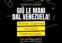 Venezuela, oggi manifestazione a Vicenza davanti alla Ederle contro l’attacco USA manifestazione vicenza venezuela