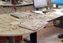 Paura in Municipio a Vicenza, crolla l’intonaco in un ufficio della Ragioneria: nessun ferito palazzo trissino crollo intonaco