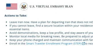 ‘Abbandonate l’Iran’. Il messaggio dell’ambasciata Usa, attacco imminente? iran