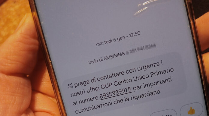 “Si prega di contattare con urgenza il CUP…” ma è una truffa: l’Ulss 8 Berica mette in guardia gli utenti ulss 8 sms truffa