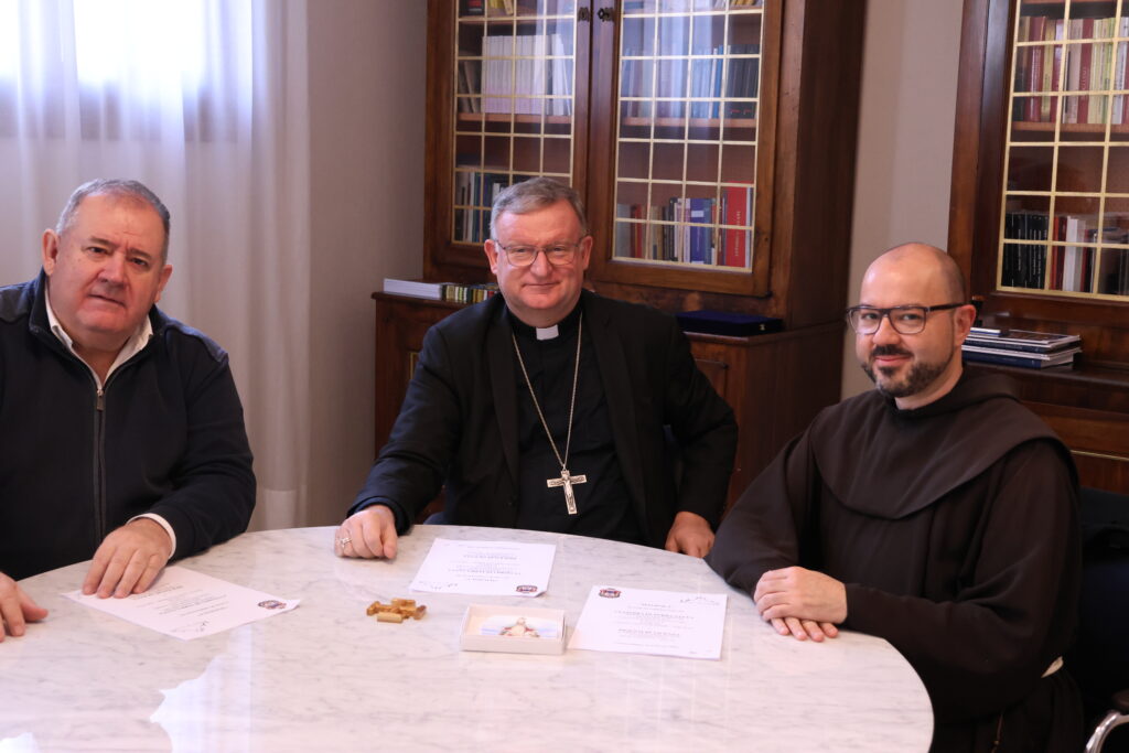 21 febbraio 2026 firma accordo diocesi di Vicenza -Custodia Terra Santa per sito di Magdala