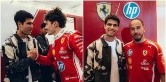 Alcaraz passione Formula 1, abbracci e sorrisi con Leclerc e Hamilton