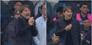 Arbitro revoca rigore, furia Conte in Atalanta-Napoli: “Ma come c***o fai?”
