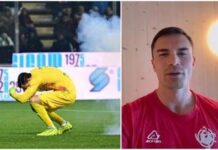 Audero dopo essere stato colpito dal petardo: “Poteva andare molto peggio”