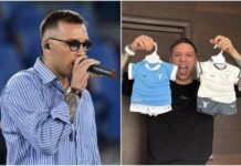 Briga, primi regali per la figlia? Due maglie della Lazio