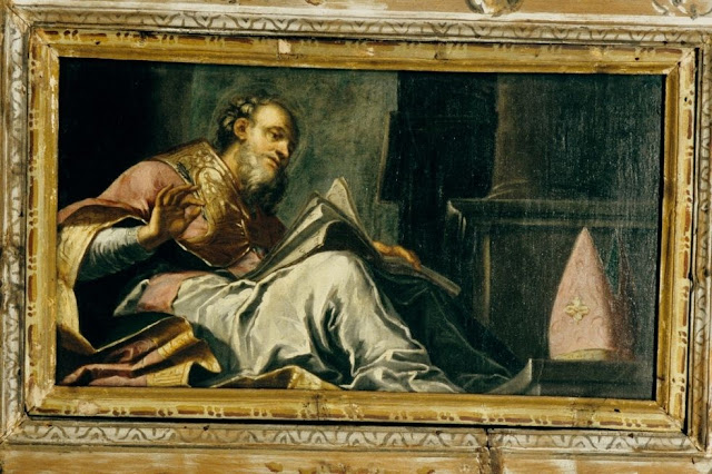 Costantino Pasqualotto, Sant'Agostino, chiesa di Sant'Apollinare, Monticello di Lonigo (VI)