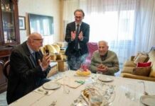 Crosetto e il caffè con il papà di Bonelli: “Ex combattente di 102 anni che ha fatto la storia d’Italia”