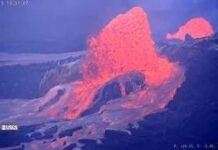 Erutta vulcano Kilauea: fontane di lava alte fino a 250 metri