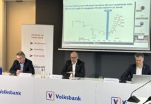 Volksbank, utile record di 131 milioni: il dividendo in crescita del 35% rende ancora più appetibile l’investimento nell’istituto anche per i veneti Alberto Naef, Direttore Generale di Volksbank; Lukas Ladurner, Presidente di Volksbank e Georg Mair am Tinkhof, Vicedirettore Generale e CFO