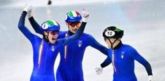 Impresa a Milano Cortina, l’Italia è medaglia d’oro nella staffetta mista short track