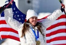 Johnson, capolavoro e disastro: vince l’oro in discesa e rompe la medaglia